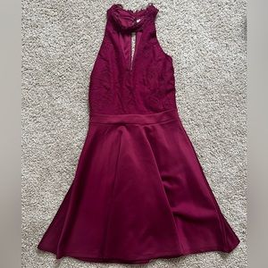 Francesca’s Pink High Neck Dress